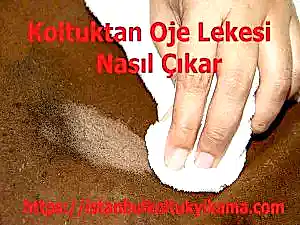 Koltuktan oje lekesi nasıl çıkar